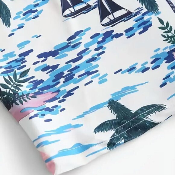 🏷️ $5 SALE - Tropical Crop Top, Large, NWOT - Picture 6 of 6